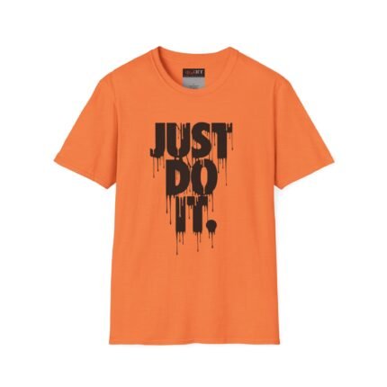 Dripping Text Motivational T-Shirt - Casual Wear, Comfortable Gift, Fitness