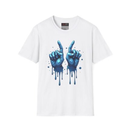 Cool Dripping Hands Unisex T-Shirt, Street Style Tee, Art Graphic Shirt, Casual