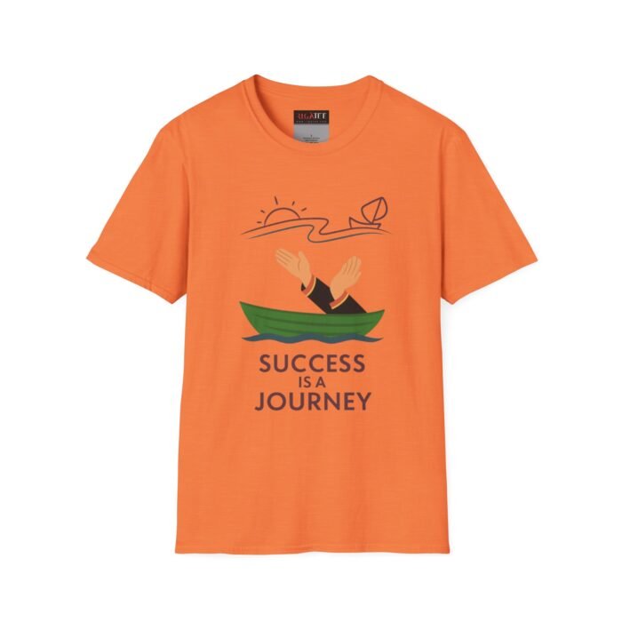 Aura Boat Dance Shirt -Success Is a Journey T-Shirt|,Viral TikTok Trend Tee,Aura Indonesian Trend,Minimalist Clapping,Motivational Funny Tee - Image 5